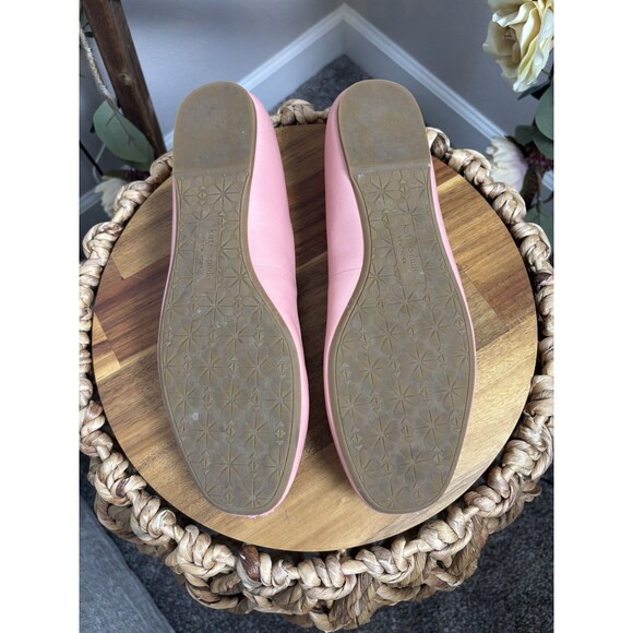 Kate Spade Kiersten Bow Pink Leather Ballet Flats Slip-On - Picture 6 of 6